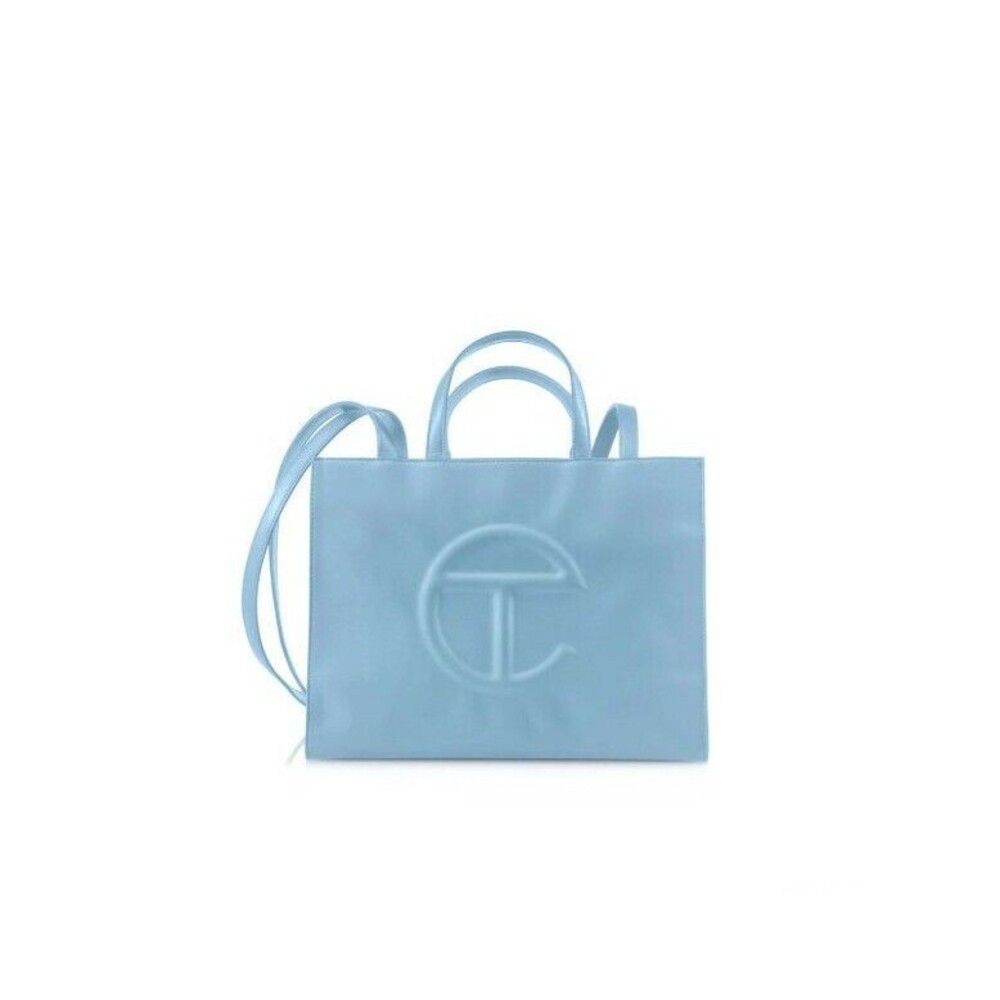 Telfar Designer Bag Medium Pool Blue Unisex Shopping Bag Brand New